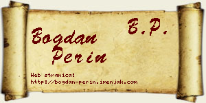Bogdan Perin vizit kartica